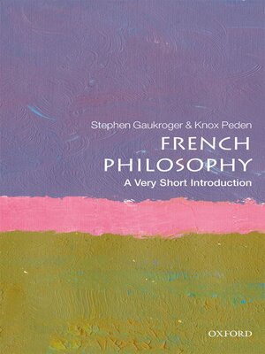 cover image of French Philosophy